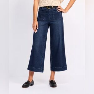 Women's Wide-Leg Blue Jeans